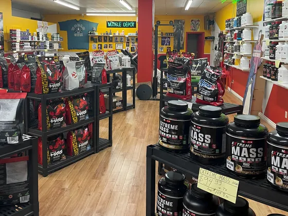 Mass gainers and protein tubs at Muscle Depot